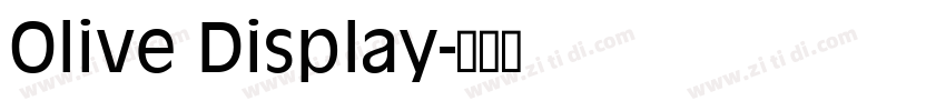 Olive Display字体转换